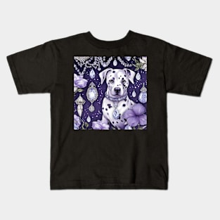 Jewelled Dalmatian Art Kids T-Shirt